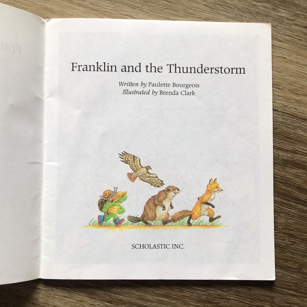 ❤️$2 Franklin and the Thunderstorm Chick Fil A Book - Picture 6 of 16